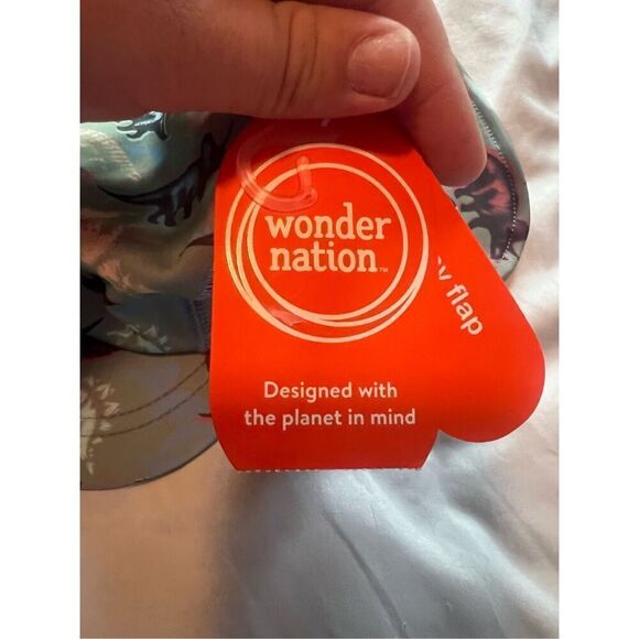 Wonder Nation Dinosaurs Tuck Away Flap Hat UPF 50+ NEW - Picture 7 of 9